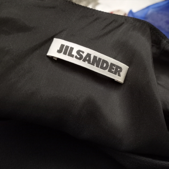 JIL SANDER Short Sleeve Black Wool Dress - Picture 4 of 6